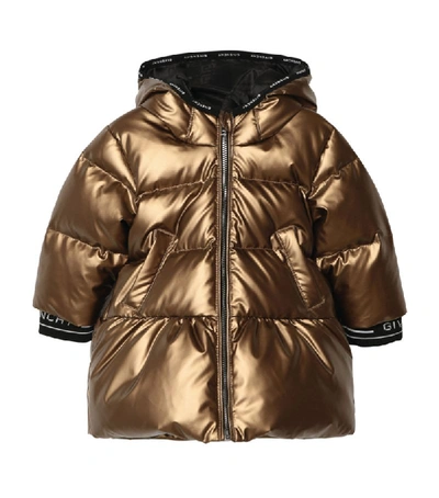 Shop Givenchy Kids Metallic Puffer Coat (6-36 Months)