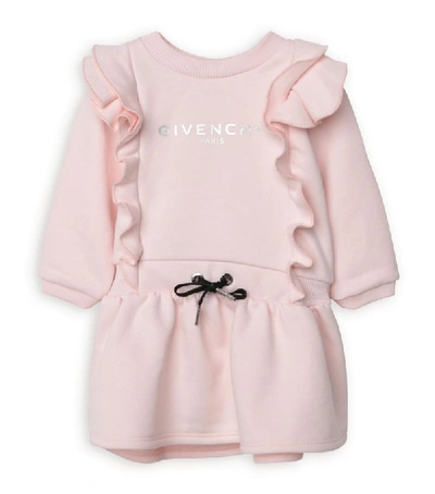 Shop Givenchy Kids Ruffle Detail Logo Dress (6-36 Months)