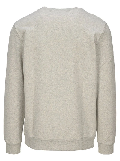 Shop Apc A.p.c. Michel Logo Sweatshirt In Grey