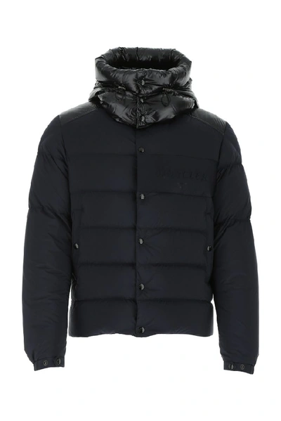 Aubrac Hooded Down Quilted Jacket In Navy