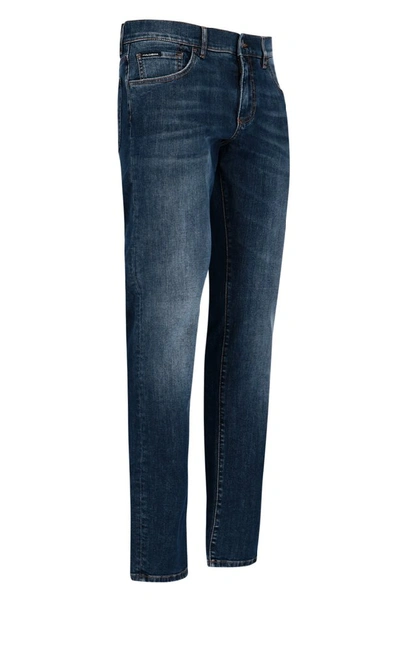 Shop Dolce & Gabbana Straight Leg Jeans In Blue