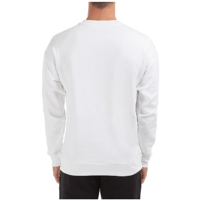 Shop Moschino Double Question Mark Sweatshirt In White