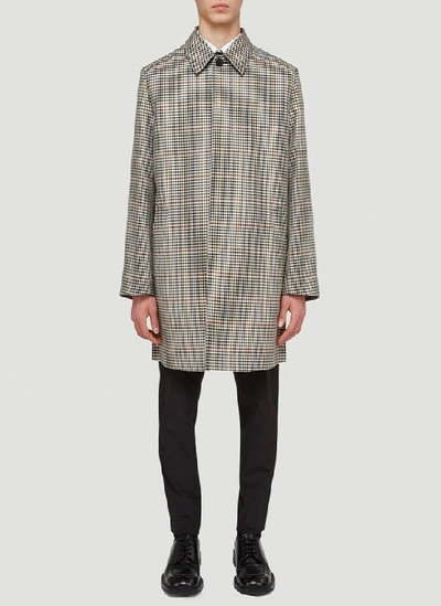 Shop Prada Checked Single In Multi