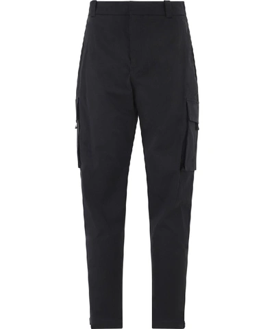 Shop Dior Homme Zip Detailed Cargo Pants In Black