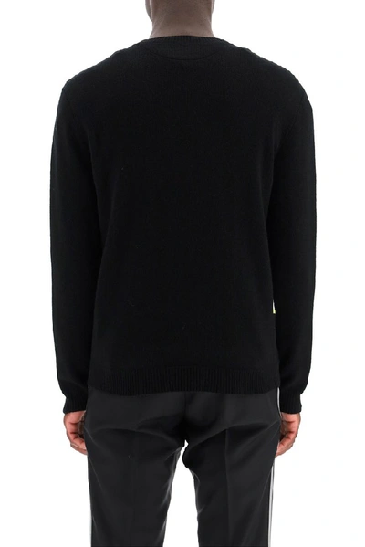 Shop Valentino Vlogo Crew Neck Sweater In Black