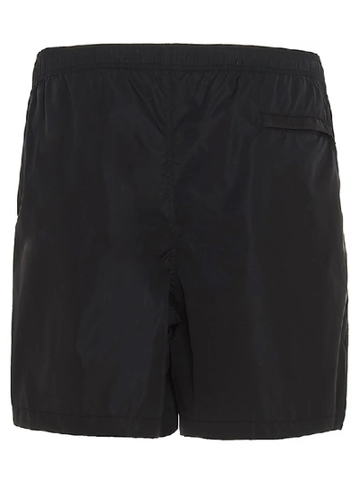 Shop Valentino Vltn Tag Swimming Shorts In Black