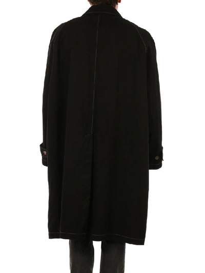 Shop Balenciaga Oversized Coat In Black
