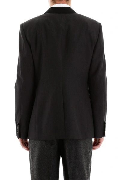 Shop Alexander Mcqueen Single Breasted Blazer In Black