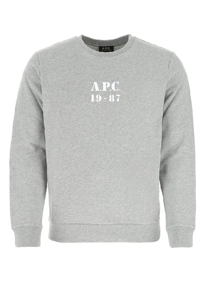 Shop Apc A.p.c. Gaby Logo Sweatshirt In Grey
