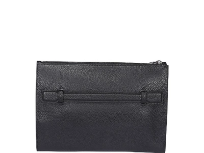 Shop Bally Curtz Clutch Bag In Black