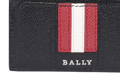 Shop Bally Thar Card Holder In Black