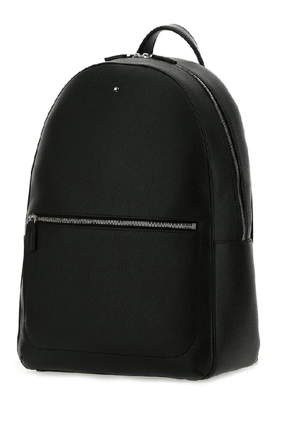 Shop Montblanc Meisterstuck Medium Backpack In Black