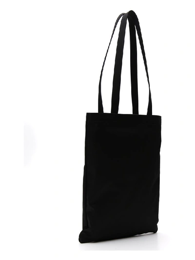 Shop Saint Laurent Printed Tote Bag In Black