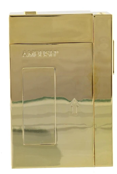 Shop Ambush Cassette Player Clutch Case In Gold