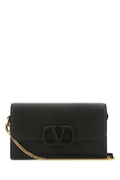 Shop Valentino Vsling Crossbody Clutch Bag In Black