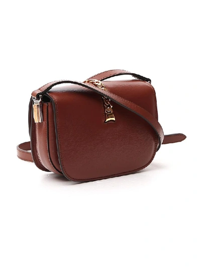 Shop Gucci Sylvie 1969 Mini Shoulder Bag In Brown