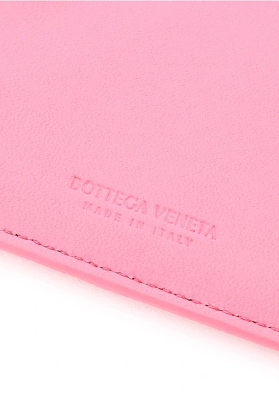 Shop Bottega Veneta Intrecciato Cardholder In Pink
