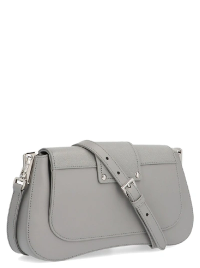 Shop Prada Sidonie Shoulder Bag In Grey