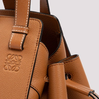 Shop Loewe Hammock Drawstring Small Shoulder Bag In Brown