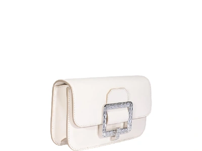 Shop Bally Janelle Shoulder Bag In White