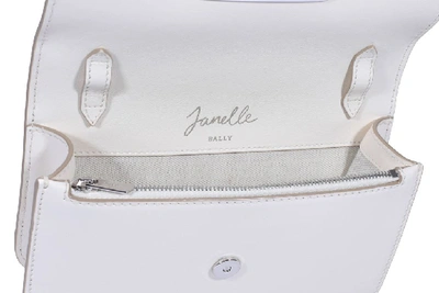 Shop Bally Janelle Shoulder Bag In White
