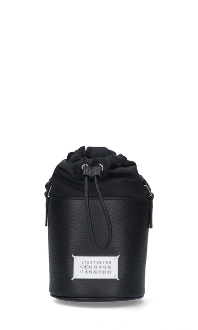 Shop Maison Margiela 5ac Micro Bucket Bag In Black
