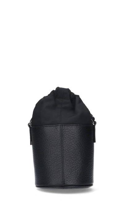 Shop Maison Margiela 5ac Micro Bucket Bag In Black