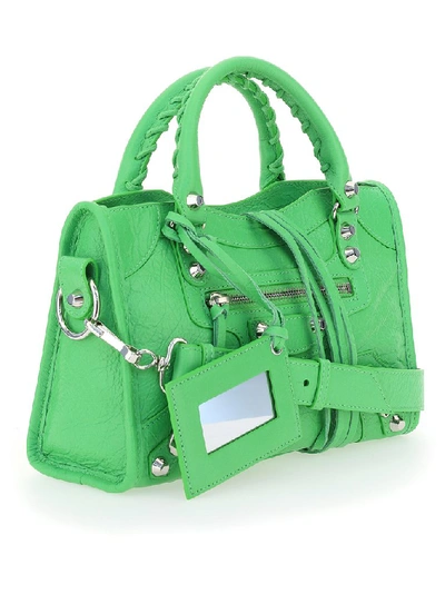 Shop Balenciaga Classic City Mini Tote Bag In Green