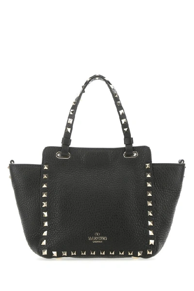 Shop Valentino Garavani Rockstud Mini Handbag In Black