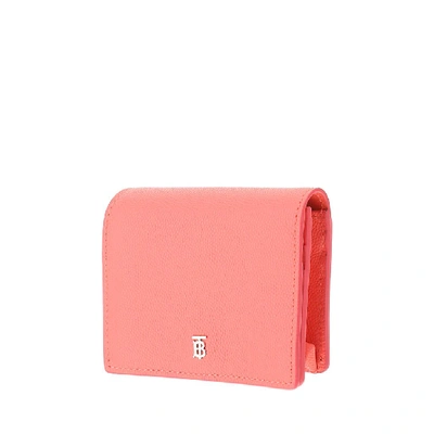 Shop Burberry Logo Cardholder In Pink