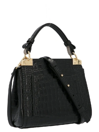 Shop Givenchy Mystic Mini Embossed Tote Bag In Black