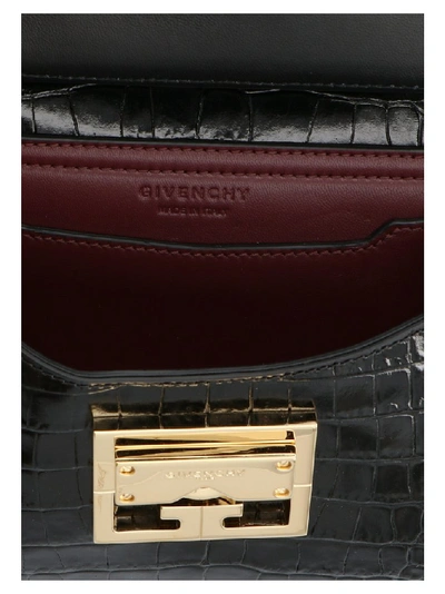 Shop Givenchy Mystic Mini Embossed Tote Bag In Black