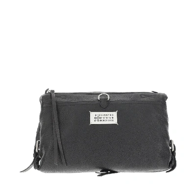 Shop Maison Margiela Small Ndn Shoulder Bag In Black