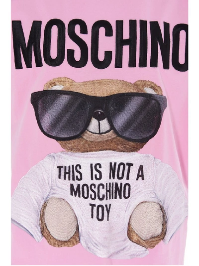 Shop Moschino Teddy T In Pink