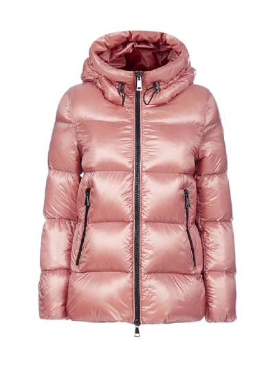 Moncler Fourmi Pink Nylon Down Jacket In 544 Dark Ro | ModeSens