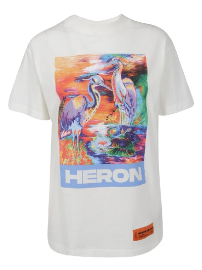 Shop Heron Preston Graphic Print T In White
