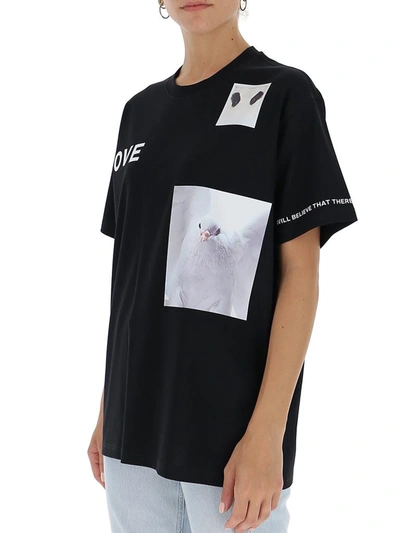 Shop Burberry Montage Print Oversized T In Black