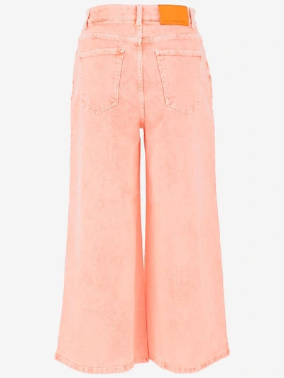 Shop Stella Mccartney Cropped Flared Jeans In Pink
