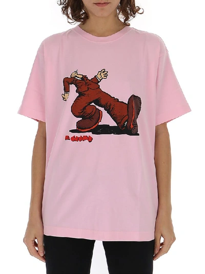 Shop Marc Jacobs R. Crumb Print T In Pink