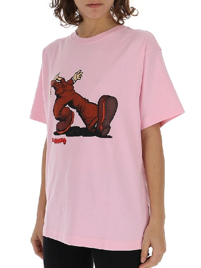 Shop Marc Jacobs R. Crumb Print T In Pink