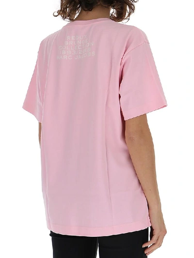 Shop Marc Jacobs R. Crumb Print T In Pink