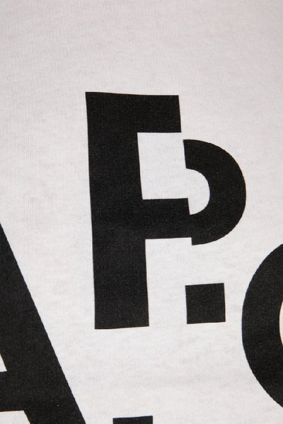 Shop Apc A.p.c. Misaligned Logo T In White