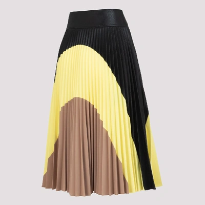 Shop Stella Mccartney Pleated Midi Skirt In Multi