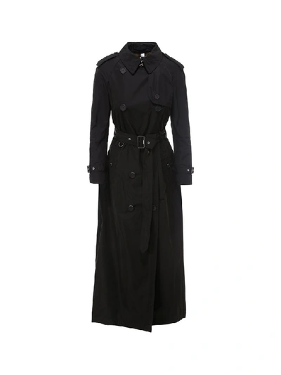 Shop Burberry Battersea Trench Coat In Black