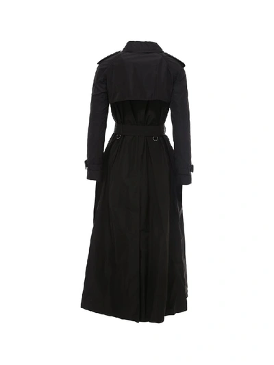 Shop Burberry Battersea Trench Coat In Black