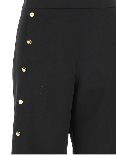 Shop Versace Button In Black