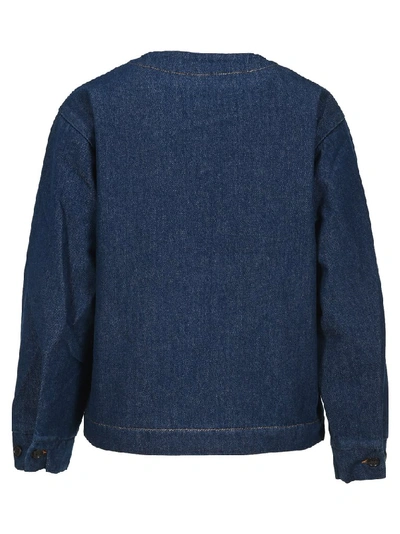 Shop Apc A.p.c. Lucille Denim Jacket In Blue