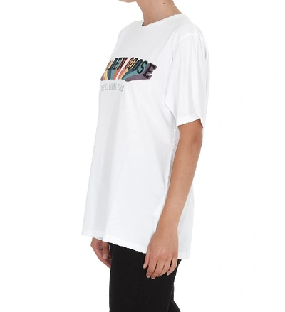 Shop Golden Goose Deluxe Brand Dreamers Club Print T In White