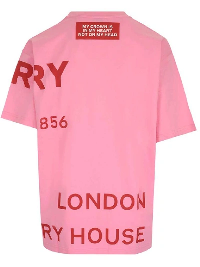 Shop Burberry Horseferry Print Oversized T In Pink