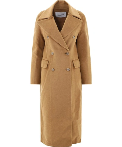 Shop Nanushka Classic Tailored Coat In Brown